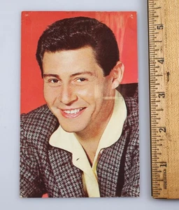 Foto postal original vintage Eddie Fisher facsímil autógrafo paquete de alegría - Imagen 1 de 2