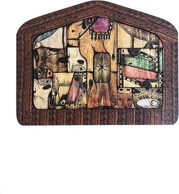 Estatua Puzzle Jesús Madera, Puzzle Natividad con Diseño Quemado Madera, Puzzle Jesús Foto 1 de 4