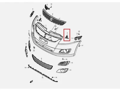 71734-68L00-000 Suzuki Swift 2011 2012 - 2017 Left Front Bumper Bracket - Imagem 1 de 3