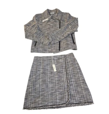 Chaqueta de tweed Max Studio para mujer con falda a juego talla grande nueva con etiquetas Foto 1 de 4