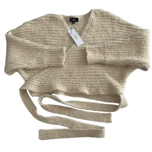 Aakaa Womens Soft Chunky Wrap Sweater Size M Boho Minimal Scandi Festival Retro - Picture 1 of 8