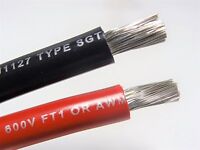 4 AWG GAUGE BLACK & RED MARINE TINNED BATTERY CABLE BOAT WIRE USA 
