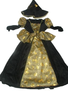 Hexenkostüm Hexe Kinder Kostüm Zauberin Gr.116 Halloweeen Karneval Fasching - Bild 1 von 4