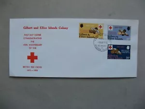 GILBERT AND ELLICE ISLANDS, cover FDC 1970, Red Cross - Picture 1 of 1