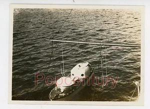 Photographie pré-WW2 Chine 1938 Chefoo US Navy USS Jason Captains concert bateau Yantai - Photo 1/2
