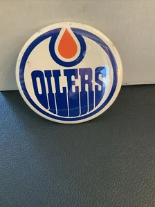 Pinback vintage Edmonton Oilers 3,5"" NHL #338 - Imagen 1 de 3