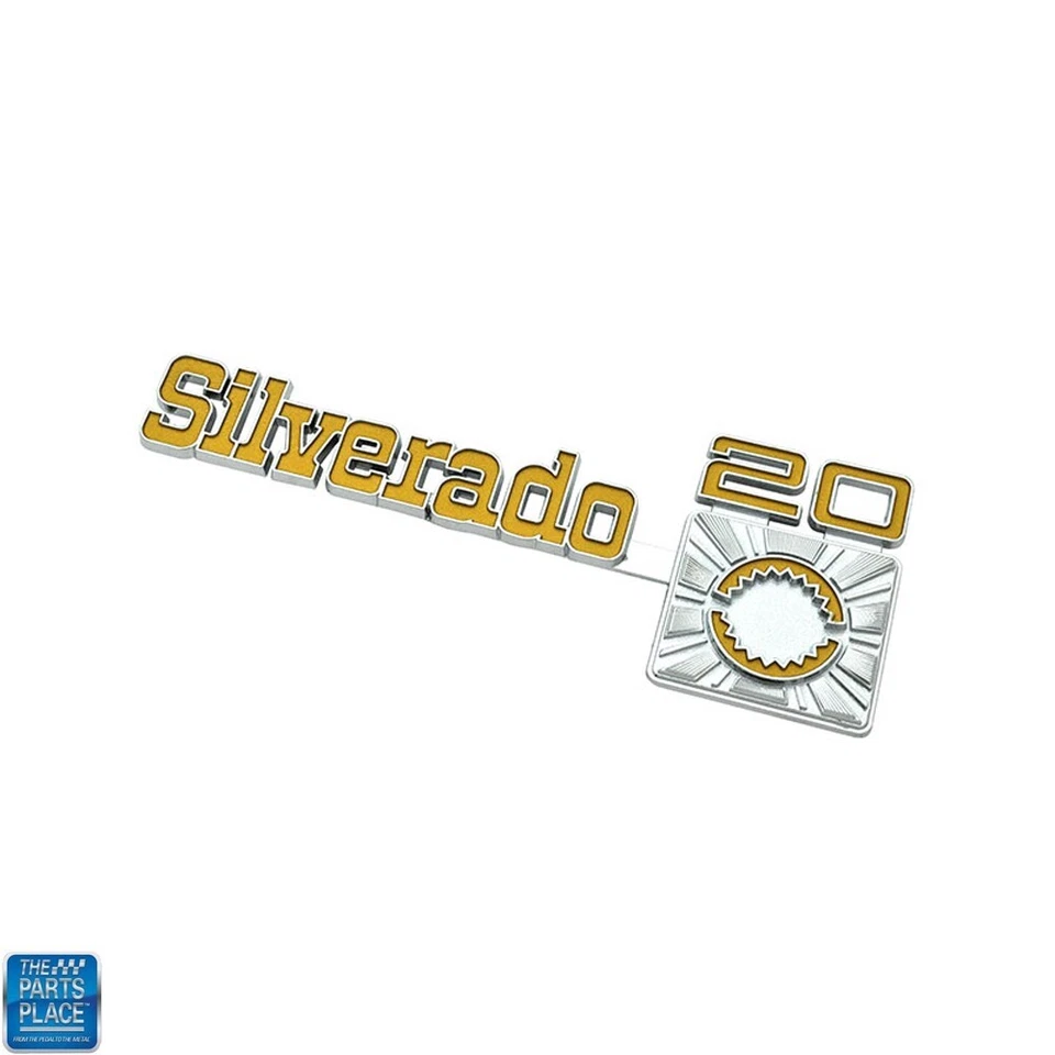 73-80 Chevrolet Truck Silverado 20 Fender Emblem GM 14016643 349695 14051852 EA - Image 1 of 1