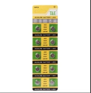 10 x AG3 LR41 192 392 1.5v ALKALINE COIN BUTTON CELL WATCH BATTERY - Picture 1 of 1