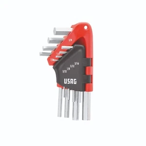 Kit brugole 8pz misure in pollici chiave maschio esagonale - USAG 280 P/S8 - Picture 1 of 3