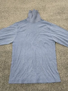 Vintage Allen-A Ski Skins Thermal Turtleneck Shirt Small Snow Long Johns Blue - Picture 1 of 8