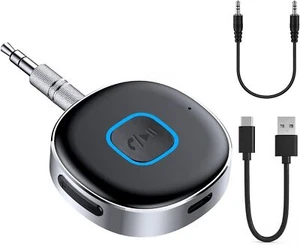 Adaptador Receptor Inalámbrico Bluetooth 5.0 Audio Estéreo 3.5mm Jack AUX para Hogar Coche - Imagen 1 de 21