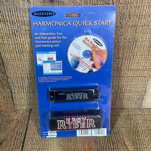 Suzuki Easy Rider Harmonica EZR-20T Black With Disc Case SEALED NEW Key Of C - Picture 1 of 5