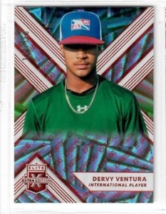 DERVY VENTURA 2018 Panini Elite Extra Edition ASPIRATIONS RED #114/150 