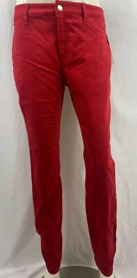 Pantalones de mezclilla elásticos de terciopelo ajustados para mujer Ellen Tracy tomate cereza  Foto 1 de 4