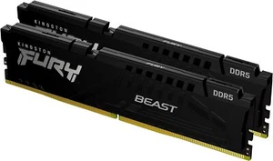 Kingstn FURY Beast DDR5 32GB 2 x 16GB 5200MTs CL40 DIMM Desktop Gaming Memory - Picture 1 of 3