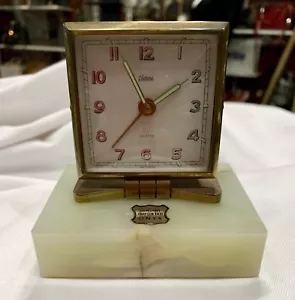 Endura Genuine Imported Onyx Analogue Alarm Clock Made in Germany N/O Stock - Picture 1 of 9