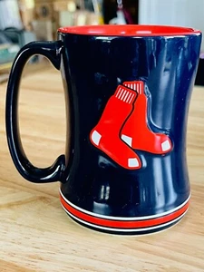 Boston Red Sox Coffee Mug/Cup Hour Glass Shape-MLB Baseball Officially Licensed - Picture 1 of 6