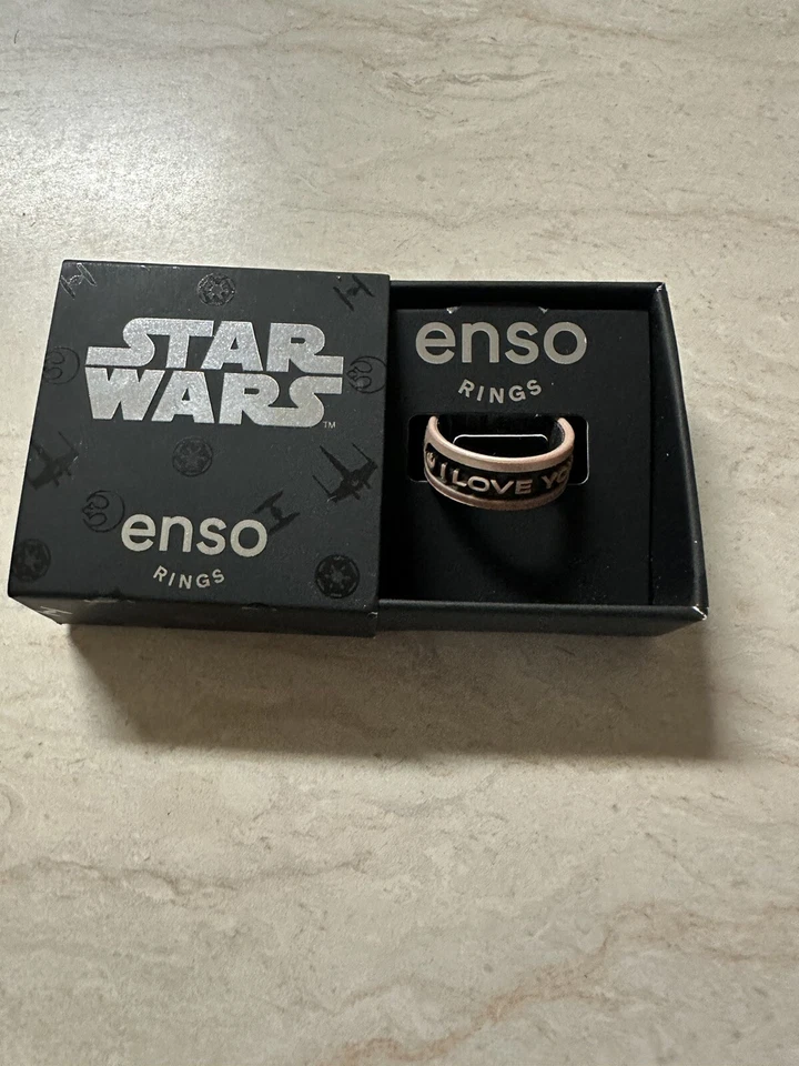 Anillo de silicona Star Wars™ - I Love You - oro rosa talla 5 nuevo en caja Foto 1 de 1