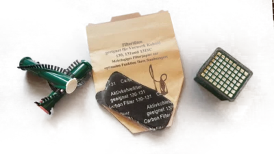 MENAKKER SPAREPARTS 10 Staubbeutel geeignet Vorwerk VK 130 u 131 u Filter plus Bürstrollen