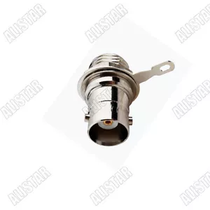 10x BNC Jack female to MCX Jack female Straight with nut cup Connector Adapter - Picture 1 of 2