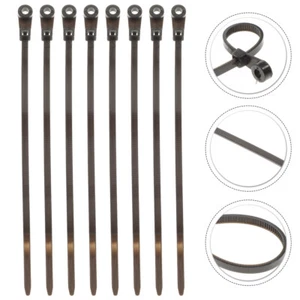 100 Pcs Kabel Zip Krawatte Montieren Für Bindung Hause Befestigung - Photo 1/10