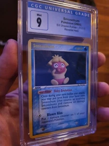 Smoochum CGC 9 31/115 Ex Unseen Forces REVERSE HOLO STAMPED Baby Pokemon Mint - Picture 1 of 4