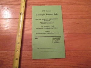 Hennepin County Fair Minnesota MN 1963 Broschüre Booklet 36 Seiten - Bild 1 von 9