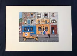 Placa litográfica original firmada para barrido de chimenea Michel Delacroix LA RAMONEUR - Imagen 1 de 12
