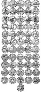 2010 - 2021 P ATB 56 NATIONAL PARK QUARTERS - COMPLETE Philadelphia BU UNC SET - Picture 1 of 2