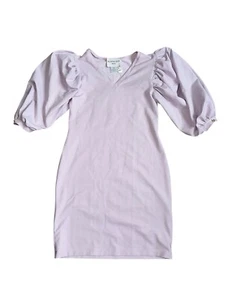 Valentina Shah Abito Midi Lavanda Donna M/L Made In Italy - Foto 1 di 10