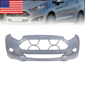 NEW Primered Front Bumper Cover Fascia for 2014-2019 Ford Fiesta Sedan/Hatchback - Picture 1 of 12