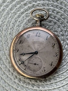 Antique Pocket Watch Silver 800 Mechanical Swiss Grand Prix Open Face Ancre Rare - Picture 1 of 24