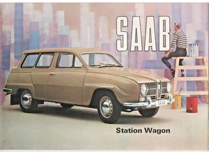 Original 1965 Saab Station Wagon Sales Brochure Fc2 - Picture 1 of 9
