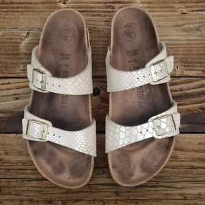 Birkenstock Iridescent Scale/Mermaid Looking Arizona Sandal - 40 L9 M7 - Picture 1 of 24