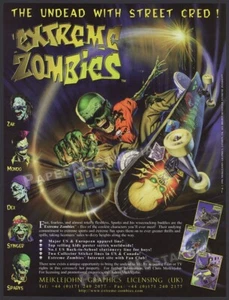 EXTREME ZOMBIES - Original 1997 Trade AD / ADVERT _ Meiklejohn Graphics - Picture 1 of 1