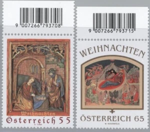 Austria 2007 Christmas 55c & 65c, MNH with margins - Picture 1 of 1