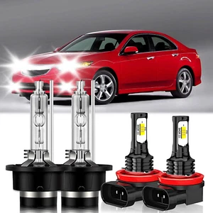2x HID D2S LED Headlight Kit Bulbs Low Beam 6000K White For Acura TSX 2004-2014 - Picture 1 of 11