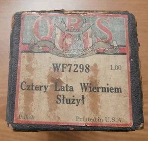 O.R.S. WF7298 "Cztery Lata Wierniem Sluzyl" *POLISH - Picture 1 of 3