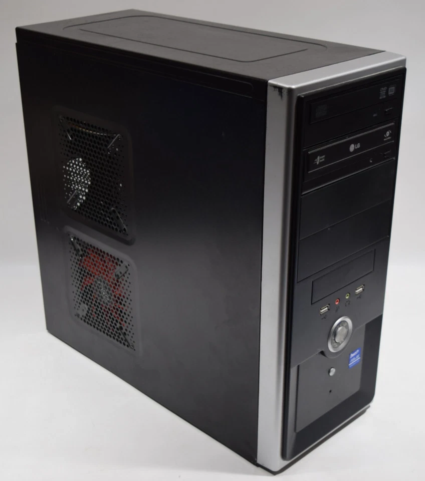 Vintage PC Windows XP/7 Dual Boot Retro Gaming 4GB/1.2TB/SSD Duo E8400 w/gamepad - Image 1 of 4