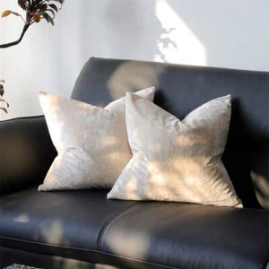 Crushed Velvet Cushion Covers Throw Sofa Pillow Cases Cover 16" 18" 20" 22" 24" - Picture 1 of 28