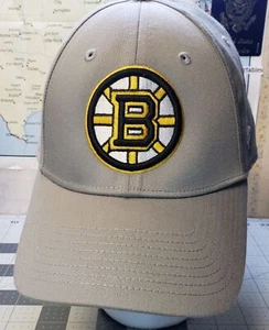 FANATICS Cappello Berretto Uomo Regolabile Grigio Ricamato BOSTON BRUINS Logo Poliestere - Foto 1 di 12