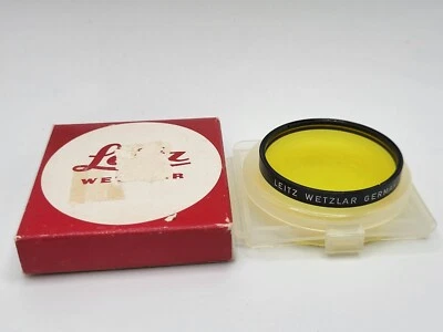 Leica Leitz 13013 Series VI Drop-In 1 Yellow Filter with Case and Box - Image 1 of 4