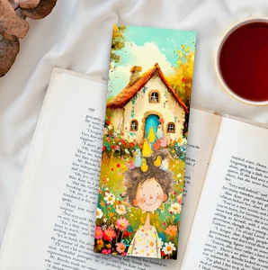 Whimsical Bookmark - Bringing Friends, Cute Unique Gift For Readers Women Girls - Imagen 1 de 6