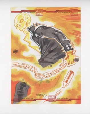 2022 Marvel Annual 4-Piece Puzzle Achievement 1/1 Hector Barros Auto Sketch - Image 1 of 3