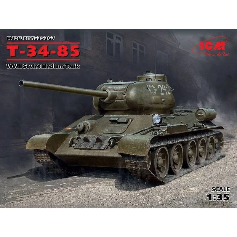 Icm - 1/35 T-34-85 WWII Soviet Medium Tank (100 Molds)