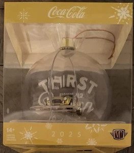M2 Machines Coca-Cola 2025 Christmas Ornament 1965 FORD SHELBY 427 COBRA - Picture 1 of 7