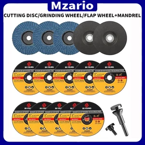15Pcs 3'' Cutting Disc Grinding Wheel Flap Disc With Mandrel For Angle Grinder - Picture 1 of 6