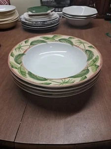 4 American Atelier Monkey 8 7/8" Suppe Pasta Schüsseln EUC ++ Eimer 120 - Bild 1 von 6