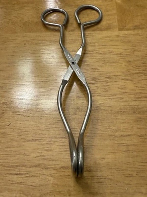 Vintage Ekco Kitchen Tongs Stainless Metal Scissor Grippers Made In USA - Image 1 of 4