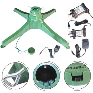 Electric Christmas Tree For Stand: 360° Rotating Rechargeable Fits Up To 7.5ft - Picture 1 of 47